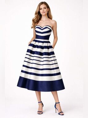 Kay Unger Natalie Tea Length Dress size 6 pristine condition